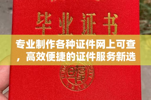 碑林专业制作各种证件网上可查，高效便捷的证件服务新选择