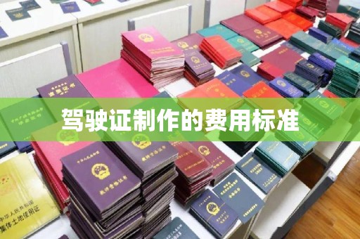 碑林驾驶证制作的费用标准