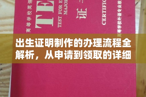 碑林出生证明制作的办理流程全解析，从申请到领取的详细指南