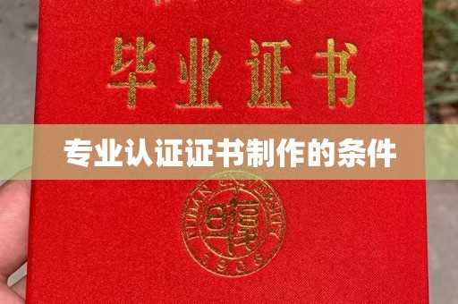 碑林专业认证证书制作的条件
