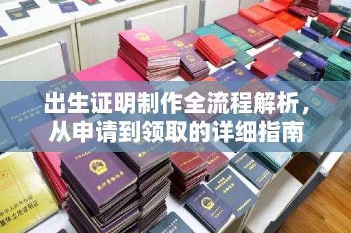 碑林出生证明制作全流程解析，从申请到领取的详细指南