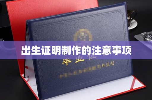 碑林出生证明制作的注意事项